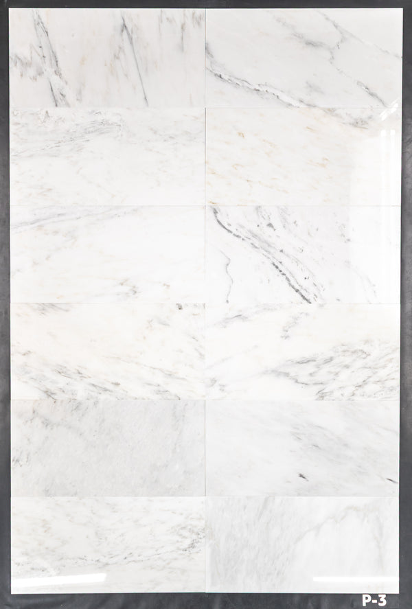 Pearl White 12" x 24" Polished - Elon Tile & Stone