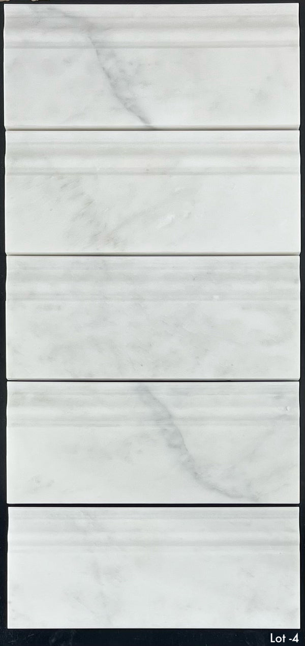 Pearl White Base Molding Honed