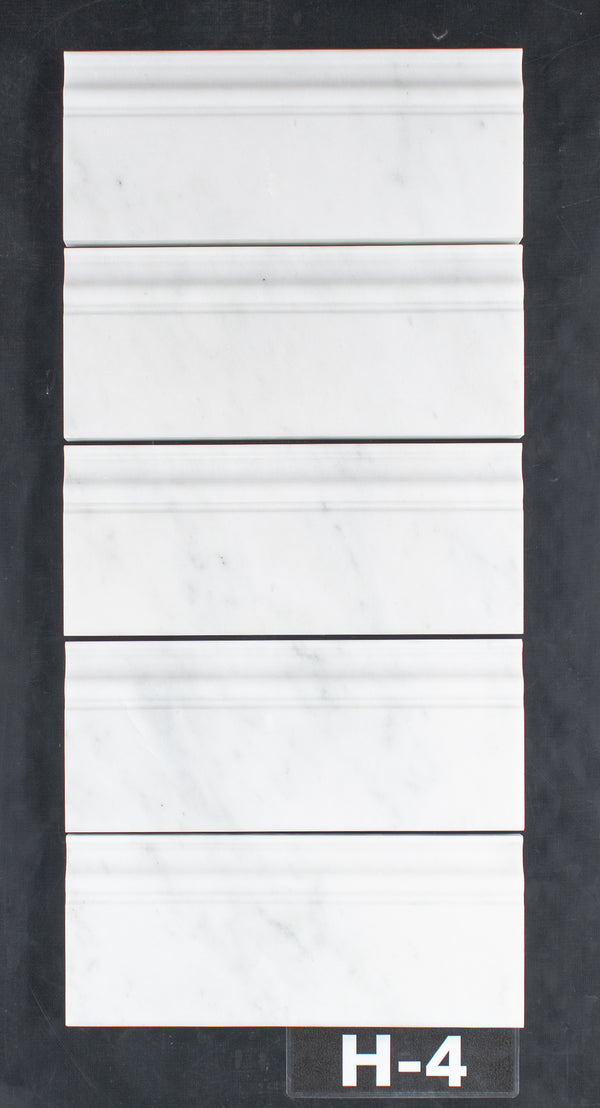 Pearl White Base Molding Polished
