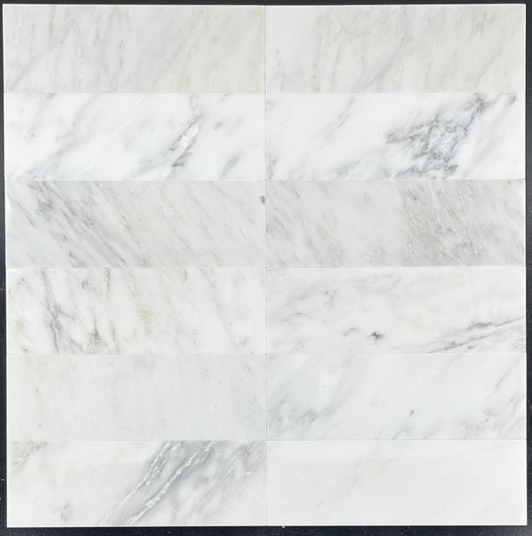 Pearl White 4" x 12" Polished - Elon Tile & Stone