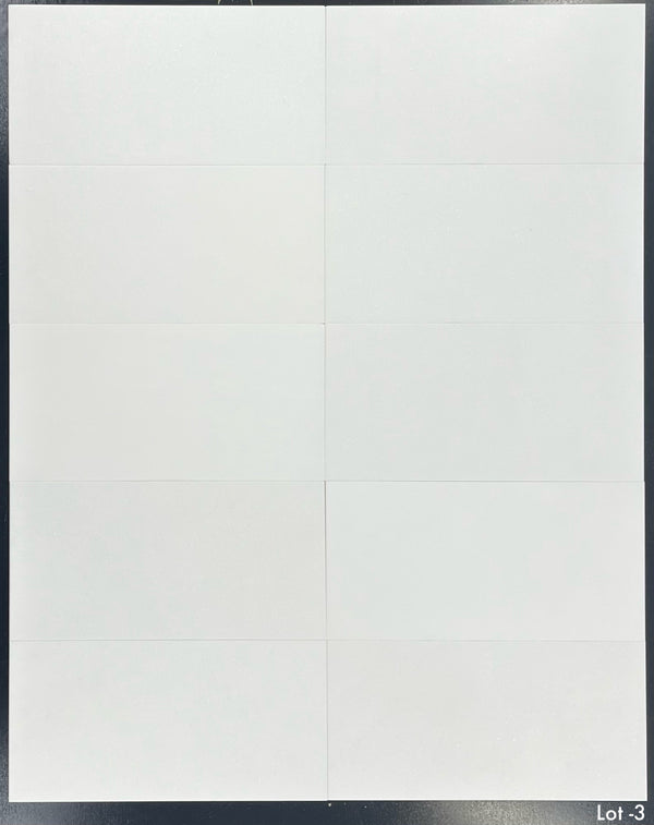 Thassos blanco 6" x 12" pulido