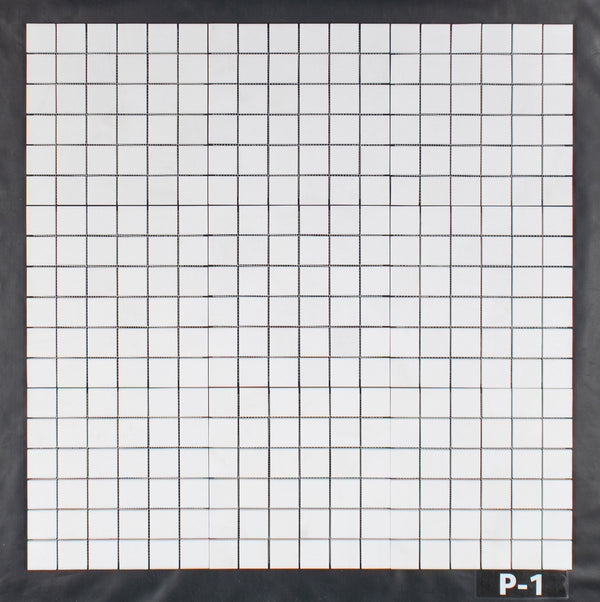 White Thassos 2" x 2" Square Mosaic Polished