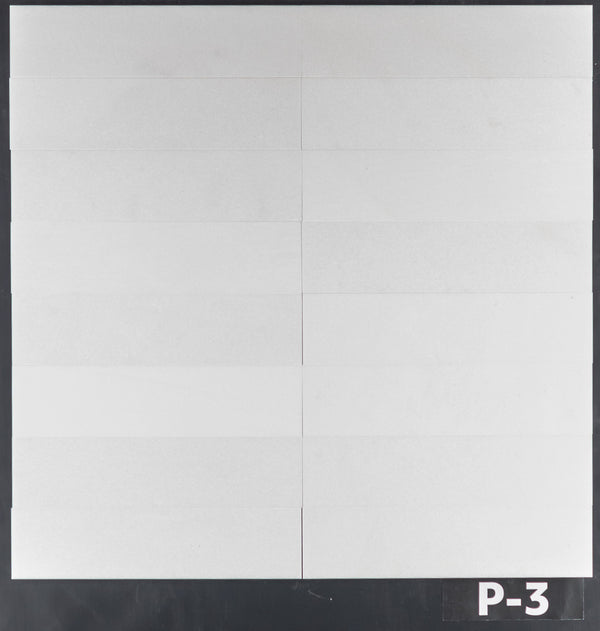 Thassos blanco 3" x 12" pulido