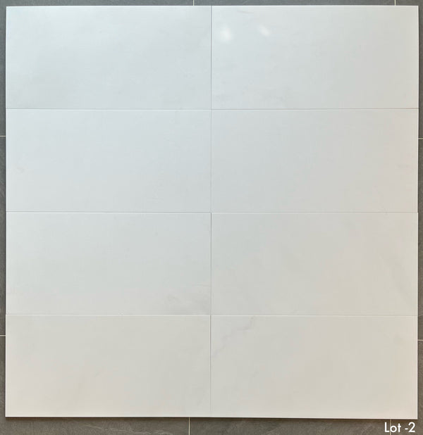 White Thassos 12" x 24" Honed