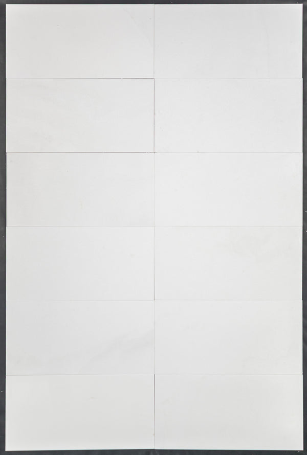 White Thassos 12" x 24" Honed