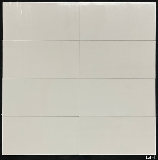 White Thassos 12" x 24" Polished