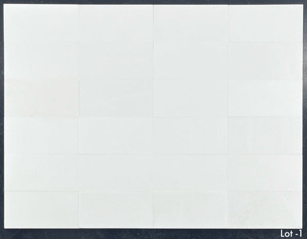 White Thassos 3" x 6" Honed