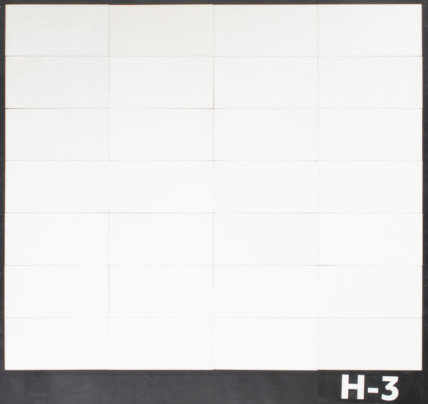 White Thassos 3" x 6" Honed