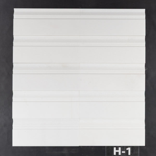Moldura de base Thassos blanca perfeccionada