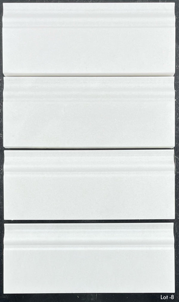 White Thassos Base Molding Polished