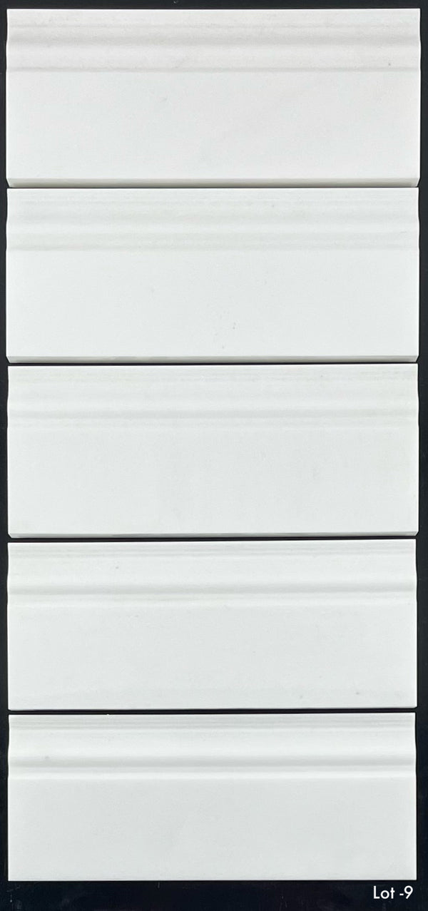 White Thassos Base Molding Polished