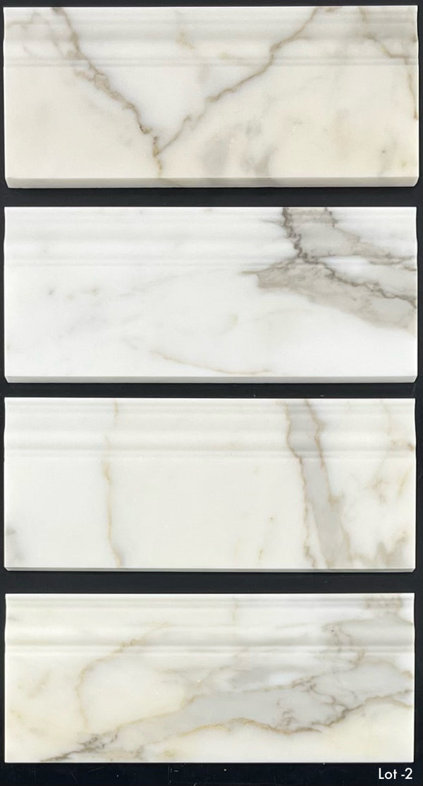 Calacatta Gold Base Molding Honed