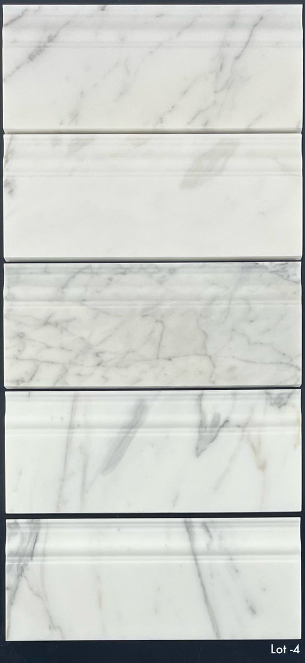 Calacatta Gold Base Molding Honed
