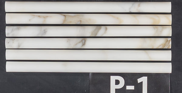 Calacatta Gold Pencil Molding Polished - Elon Tile & Stone