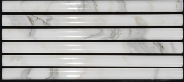 Calacatta Gold Pencil Molding Polished - Elon Tile & Stone