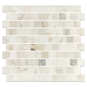 Calacatta Gold 1 1/4" Random Broken Joint Mosaic Tumbled - Elon Tile & Stone