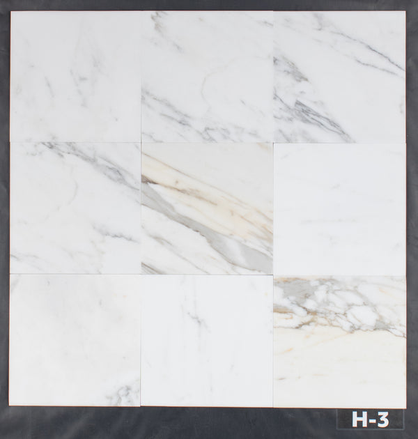 Calacatta Gold 12" x 12" Honed - Elon Tile & Stone