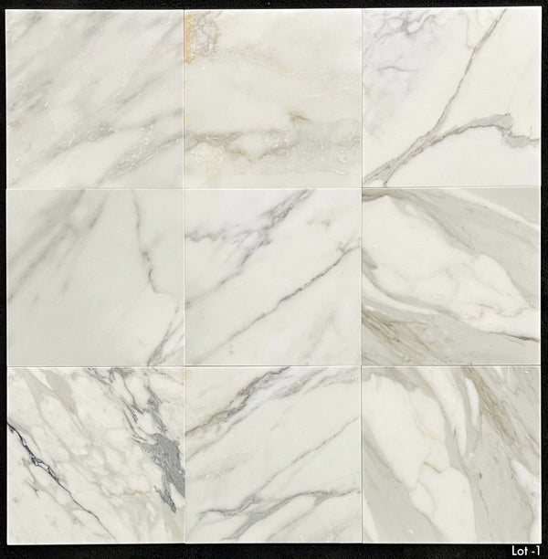Calacatta Gold 12" x 12" Polished - Elon Tile & Stone