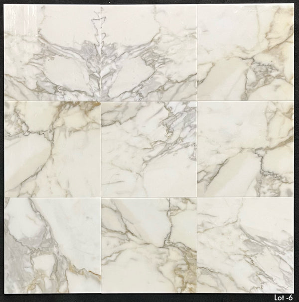 Calacatta Gold 12" x 12" Polished - Elon Tile & Stone