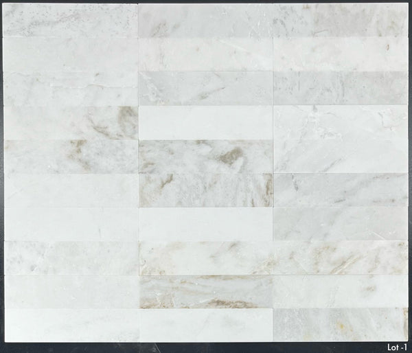 Bianco Oro 2" x 8" Pulido