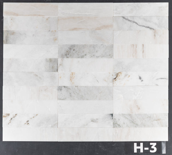 Bianco Oro 2" x 8" Pulido