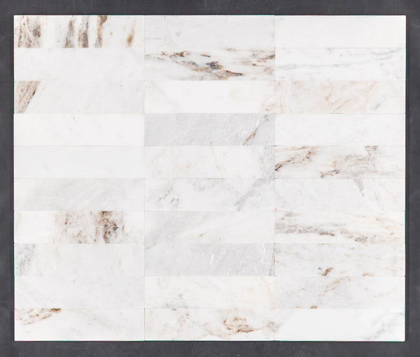 Bianco Oro 2" x 8" Pulido
