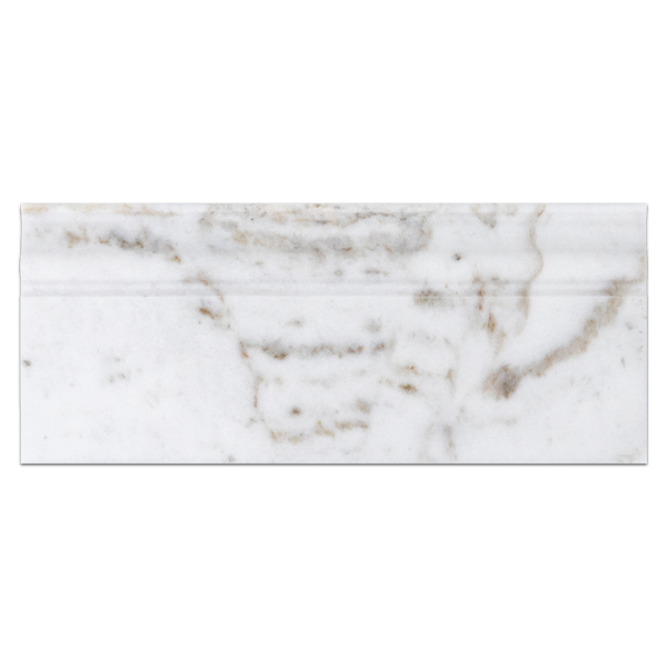 Bianco Oro Base Molding Honed