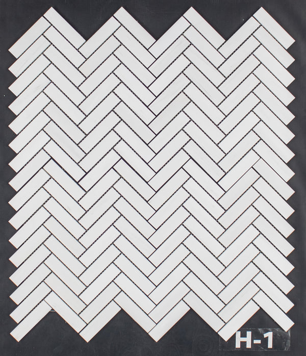 Dolomite 1" x 4" Herringbone Mosaic Honed