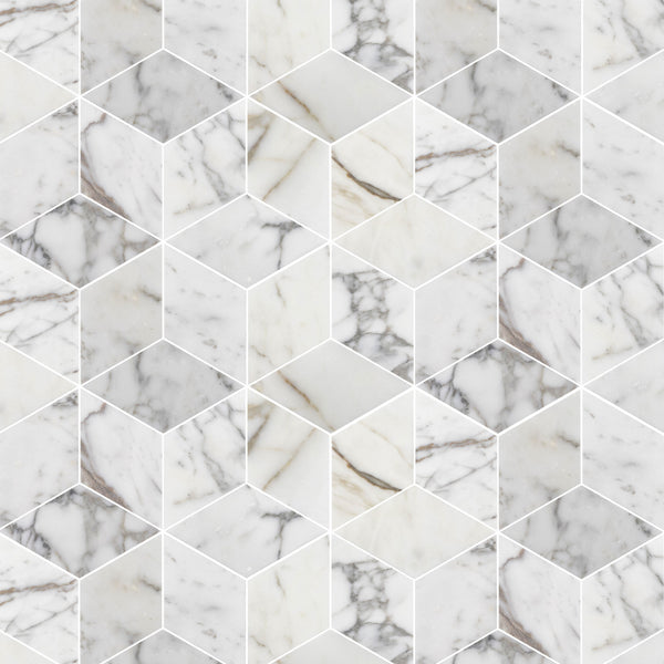 Mosaico Calacatta Gold Trillium pulido