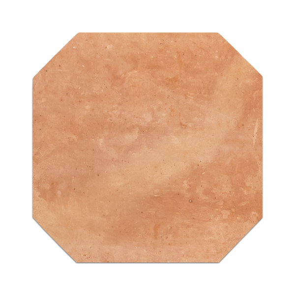 Antique Birch Stained Terracotta 12" Octagon Clear Semi Gloss