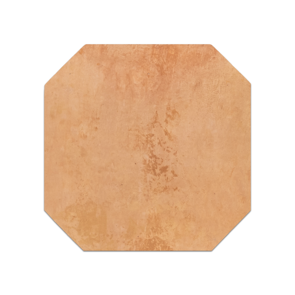 Antique Birch Stained Terracotta 8" Octagon Clear Semi Gloss