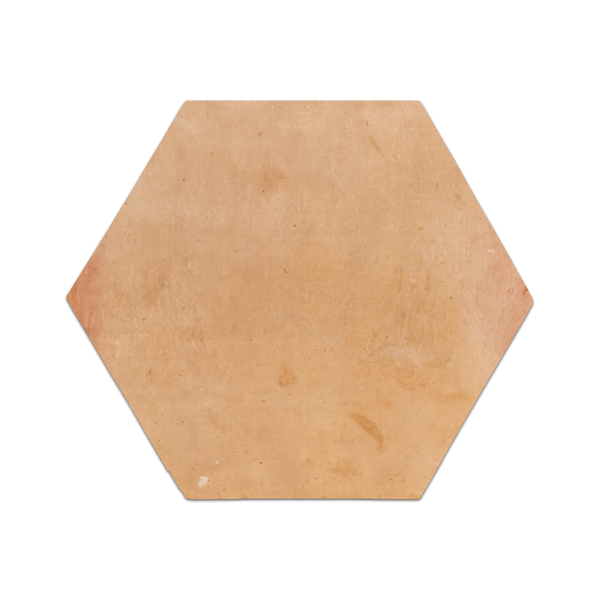 Antique Birch Stained Terracotta 12" Hexagon Clear Semi Gloss