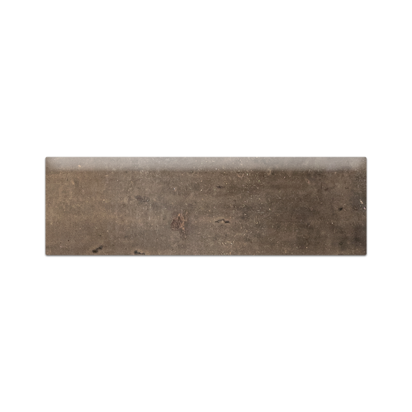 Walnut Stained Terracotta 4" x 12" Base Molding Clear Semi Gloss