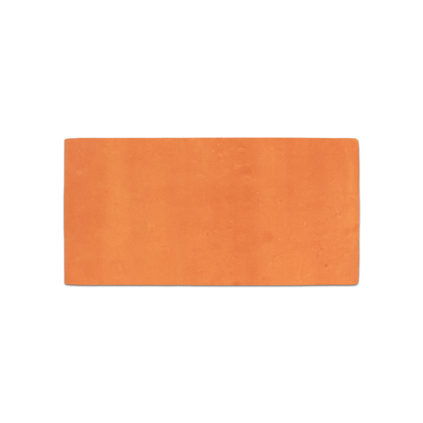 Brick Red Stained Terracotta 4" x 8" Clear Semi Gloss