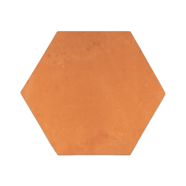 Saltillo Terracotta 12" Hexagon Clear Semi Gloss