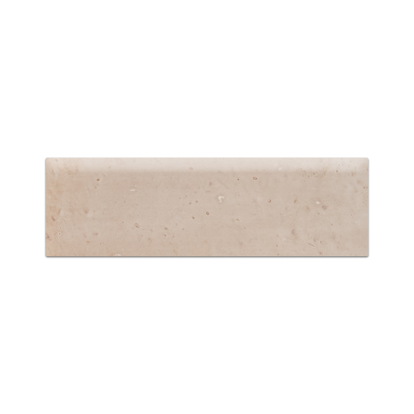 White Wash Stained Terracotta 4" x 12" Base Molding Clear Semi Gloss