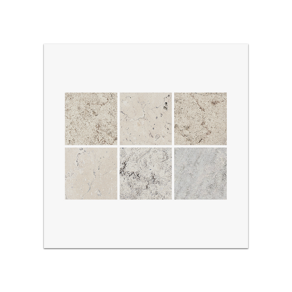 PS106 - Bali Shell 2" x 2" Square Swatch Card Natural