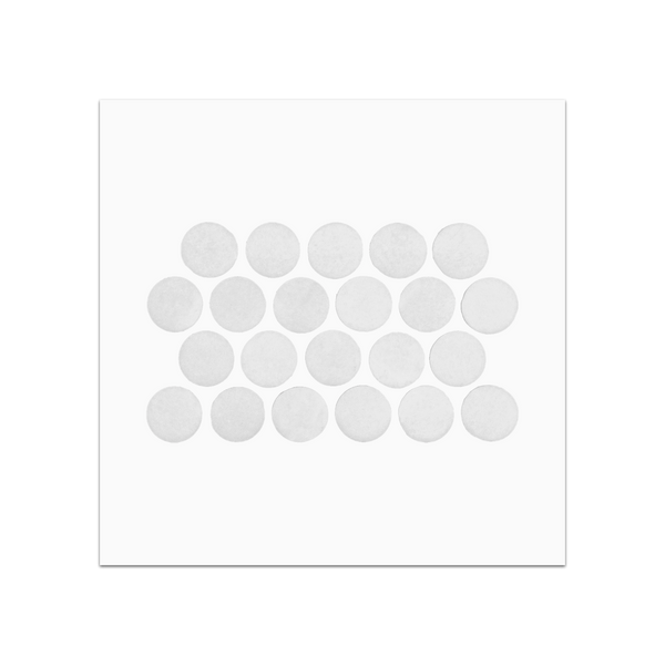 S211 - White Thassos 1" Rounds Mosaic Polished Swatch Card