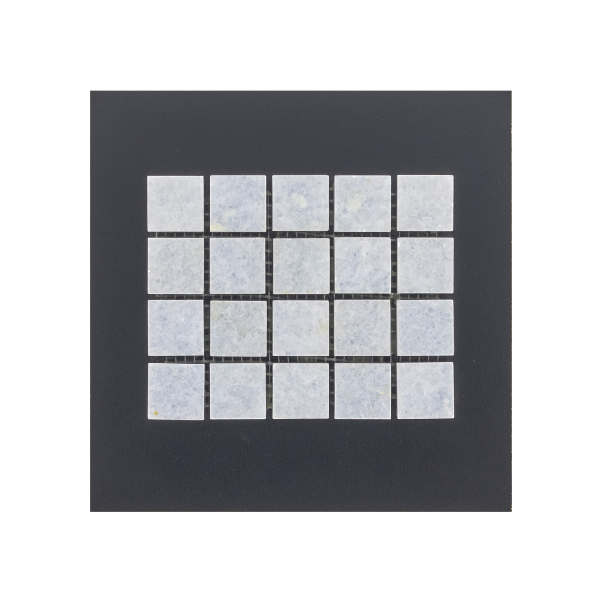 S243 Blue Celeste 1 Square Mosaic Polished Swatch Card Elon Tile And Stone 3205