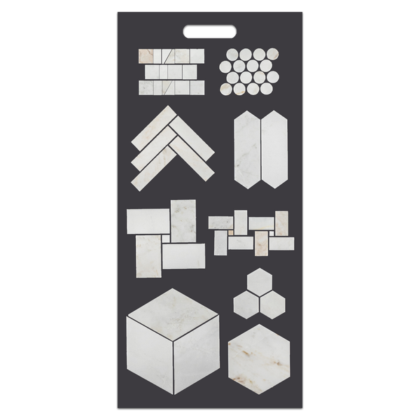 Bianco Oro Slim Handheld Mosaic Board