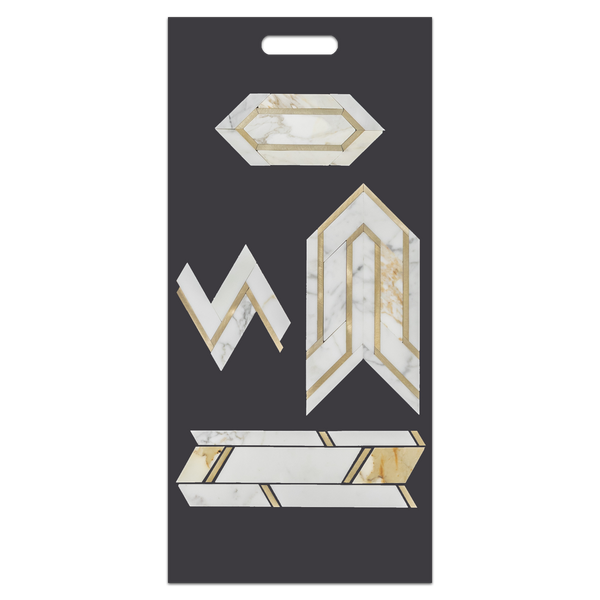 Calacatta Gold Slim Handheld Design Board (D)