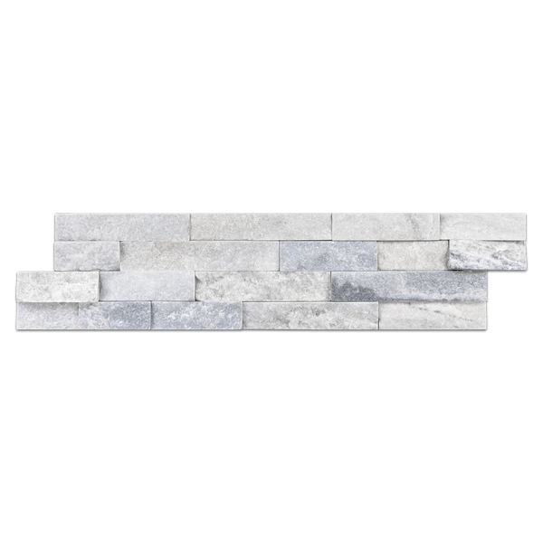 Silver Sky Interlocking Ledgestone Cleft