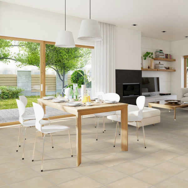 Crema Marfil 12" x 12" Honed - Elon Tile & Stone