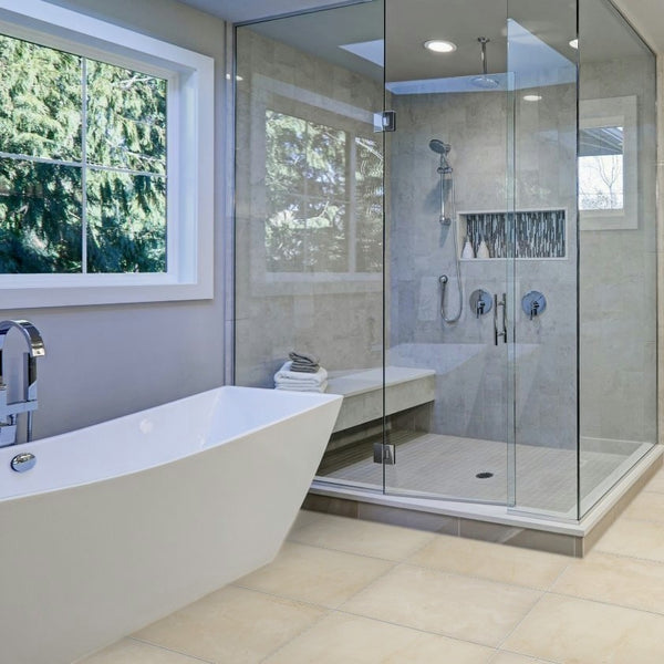 Crema Marfil 12" x 24" Honed - Elon Tile & Stone