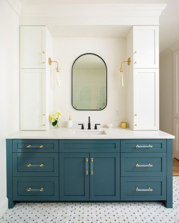 Pearl White Starlight with Pacific Gray Star Mosaic Polished