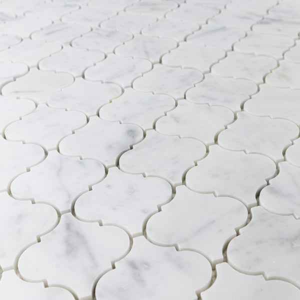 Bianco Carrara 3" Lantern Mosaic Polished - Elon Tile