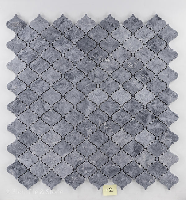 Pacific Gray 3" Lantern Mosaic Polished - Elon Tile & Stone