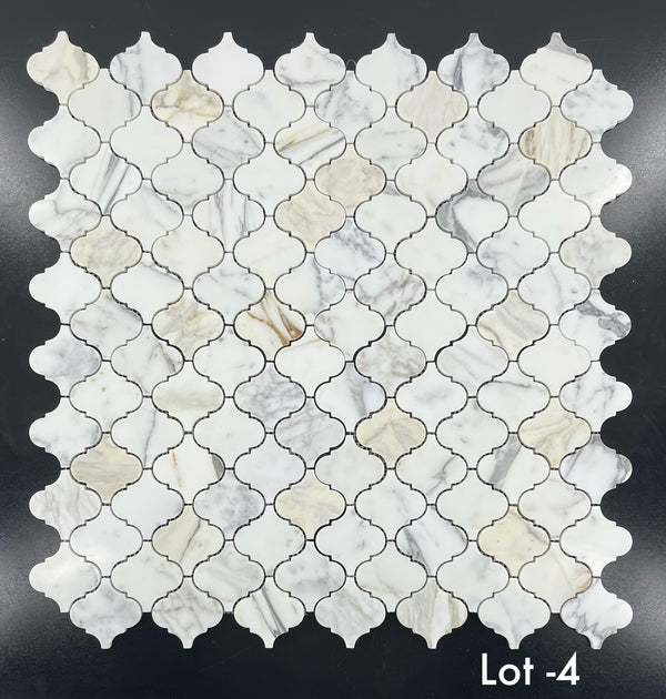 Calacatta Gold 3" Lantern Mosaic Polished
