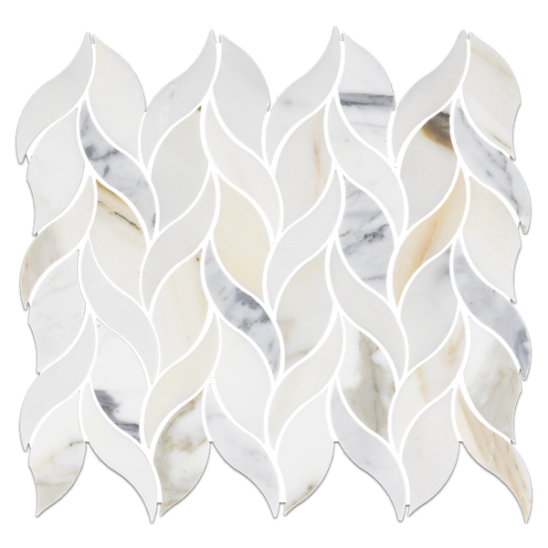 Calacatta Gold Petal Mosaic Honed