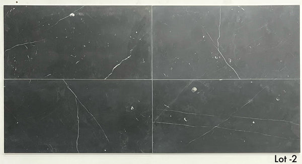 Black 12" x 24" Honed